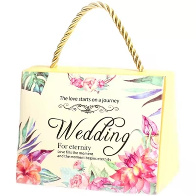 sac de papier brillant de demoiselle d'honneur de stratification de 200gsm Mini Wedding Paper Gift Bag