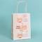 sac de papier de achat de Papier d'emballage d'impression de l'ours 120gsm de coutume recyclable de sacs en papier pour la nourriture