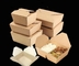 750ml au sandwich 2000ml biodégradable enferme dans une boîte les conteneurs de nourriture jetables écologiques