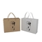 128gsm-350gsm Art Paper Shopping Bag Simple frotte imprimer des sacs d'épicerie de papier de Brown