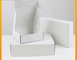 boîte de papier se pliante blanche ondulée biodégradable de plaine de boîte de papier de 15x15x5cm