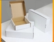 boîte de papier se pliante blanche ondulée biodégradable de plaine de boîte de papier de 15x15x5cm