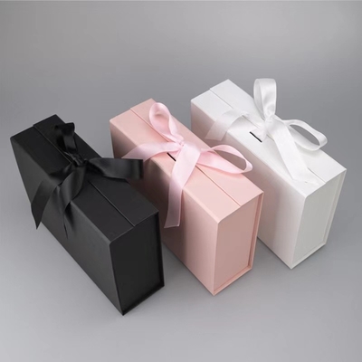 Boîte formée par livre magnétique fait sur commande 23*17*7cm à chocolat de boîte-cadeau de Papier d'emballage de bloc supérieur d'impression