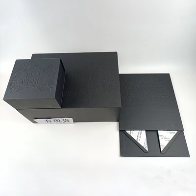 Boîte multiple pliable d'emballage de cadeau de carton de taille avec la fermeture magnétique