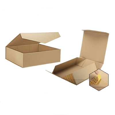 Aimant de luxe pliant les boîte-cadeau 1200gsm Art Paper Box de paquet plat
