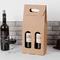 sac biodégradable de cadeau de vin de 2 bouteilles de sacs en papier de bouteille de vin de 10cm*35cm*10cm