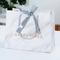 Personnalisez le papier de LOGO Marble la livraison que faite sur commande de papier de sac de cadeau met en sac avec la poignée de ruban